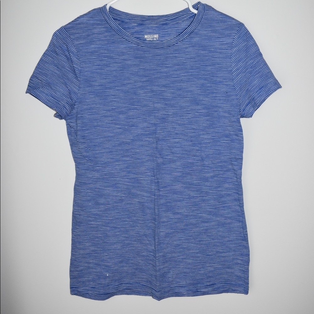 Mossimo Supply Co Pinstrip Short-Sleeve Tee Sz M